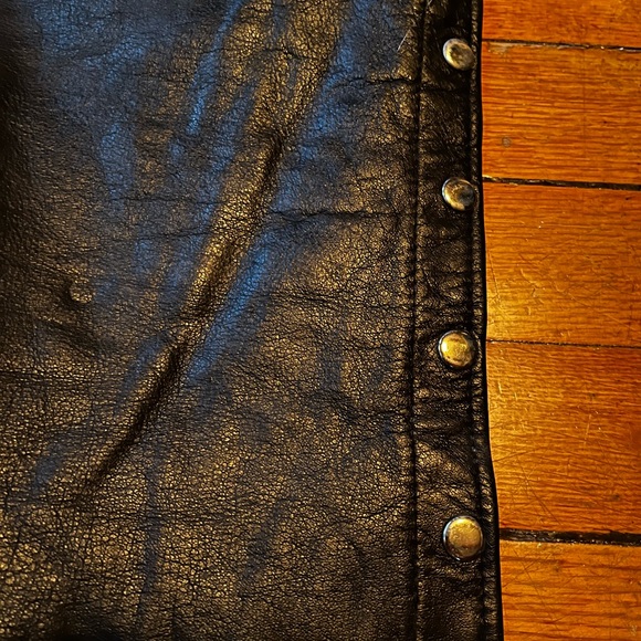 Leather Motorcycle Chaps (L) - Picture 11 of 11